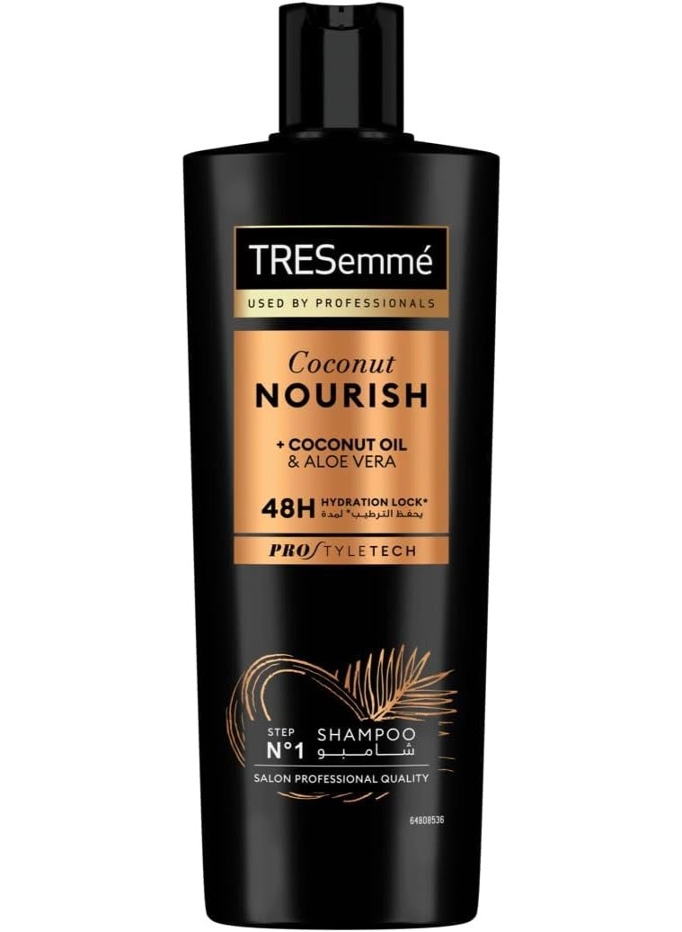 TRESemmé Botanix Natural Nourish & Replenish Shampoo with Coconut Milk & Aloe Vera for Dry Hair, 400ml - Image 1